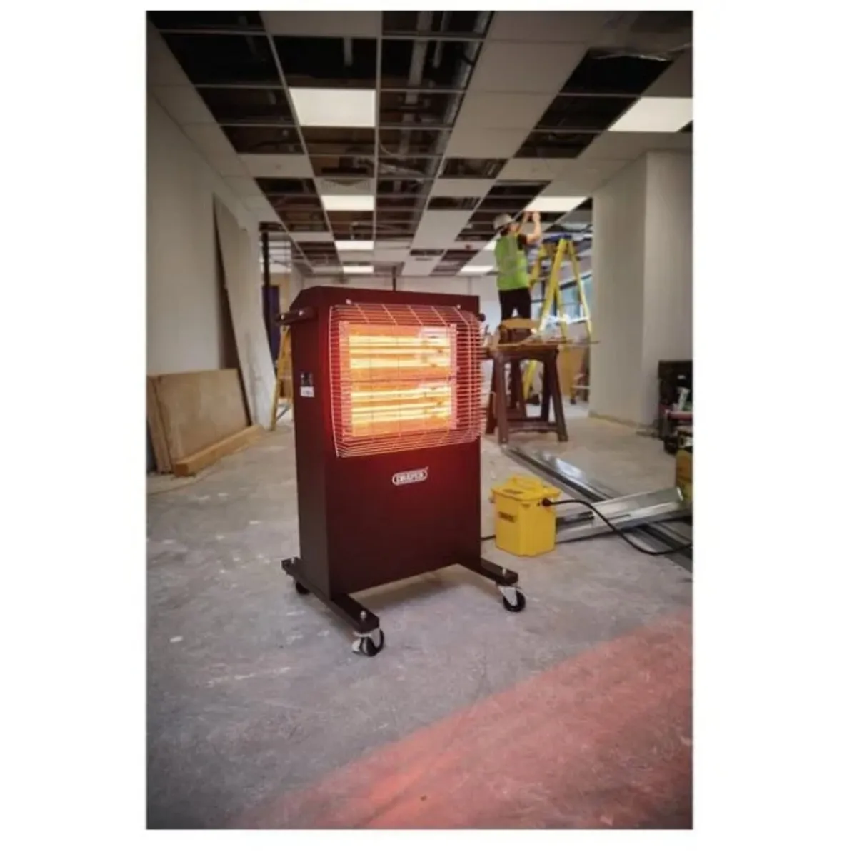 Draper 2.4Kw 110v Infrared Ruby Qtz Heater - Image 4