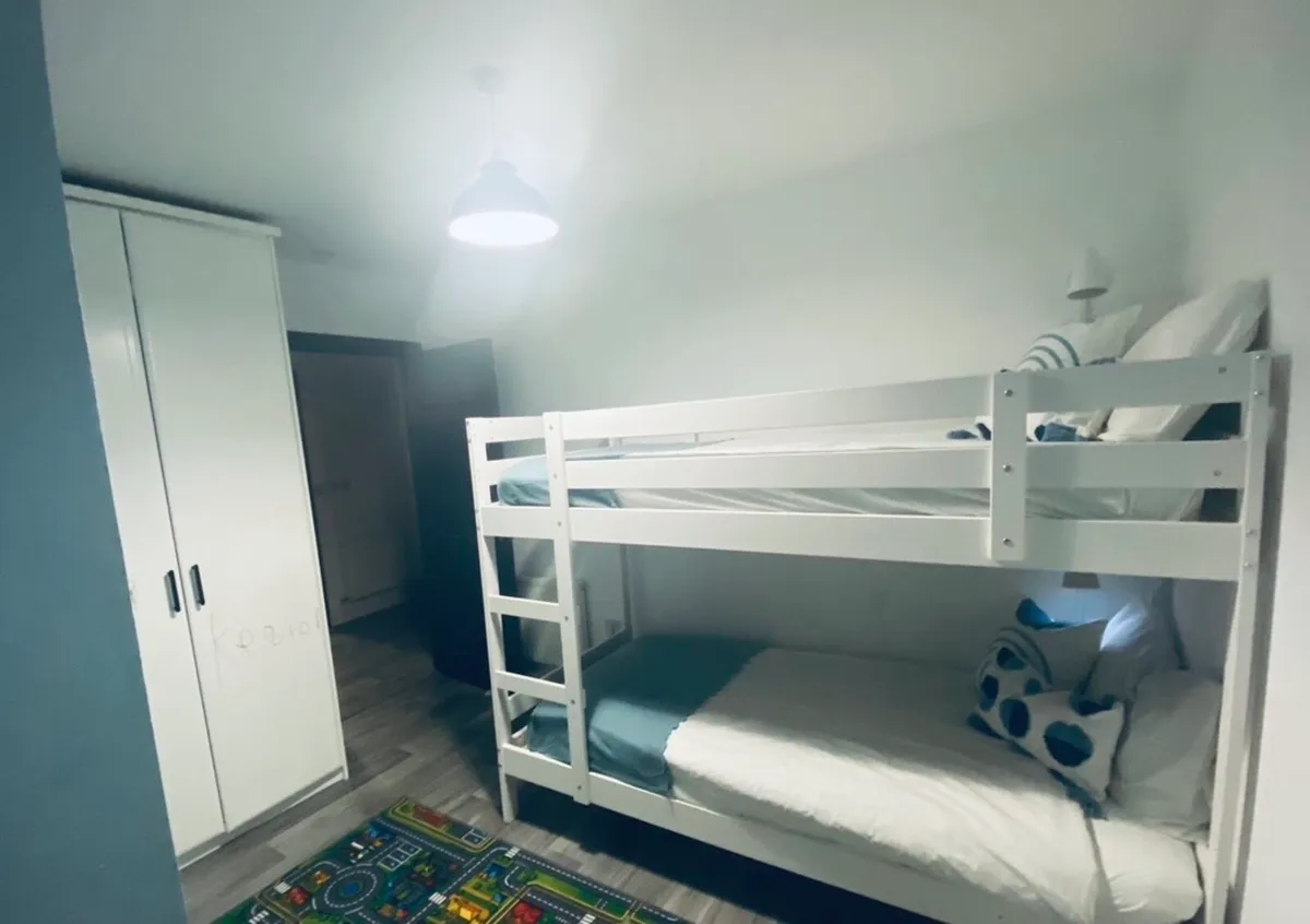 White Single Bunk Bed - Image 1