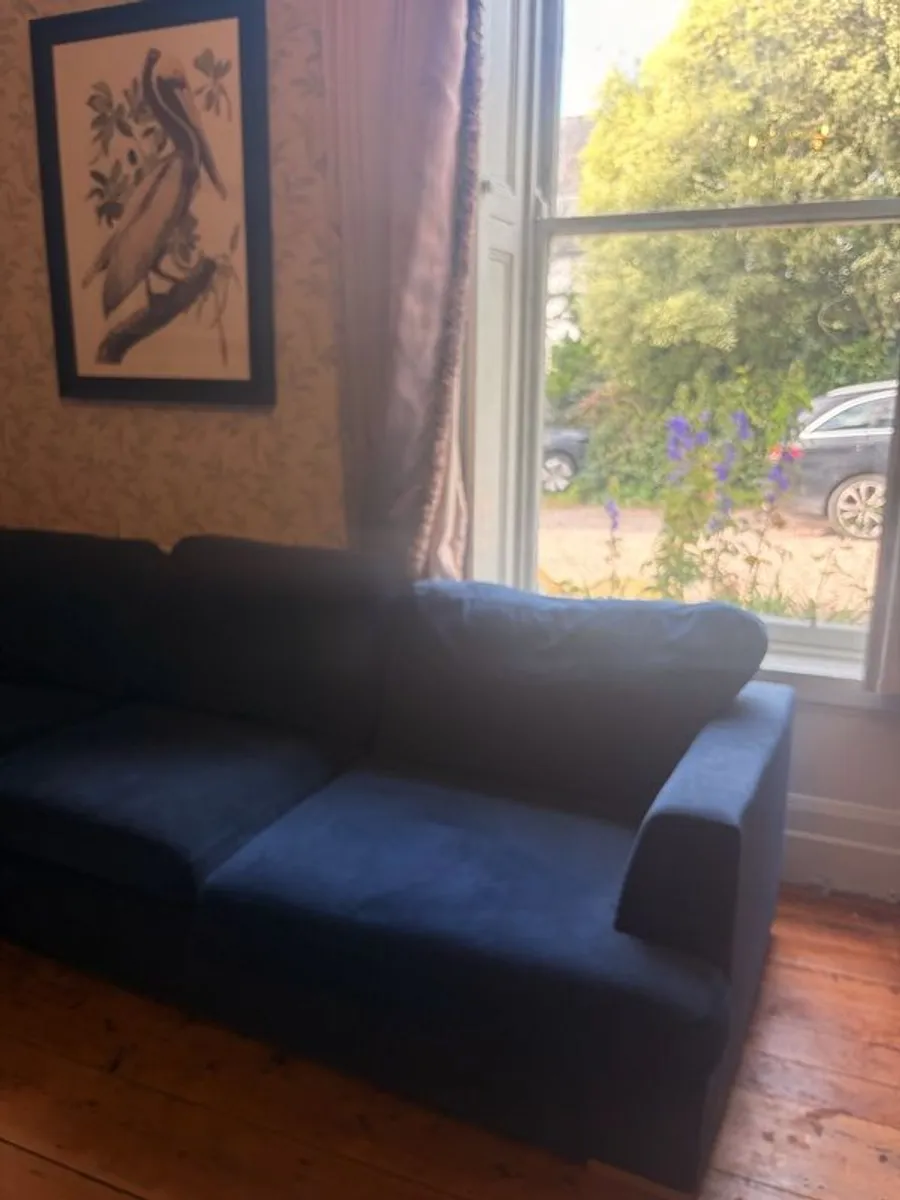 dark blue navy corner  sofa - Image 2
