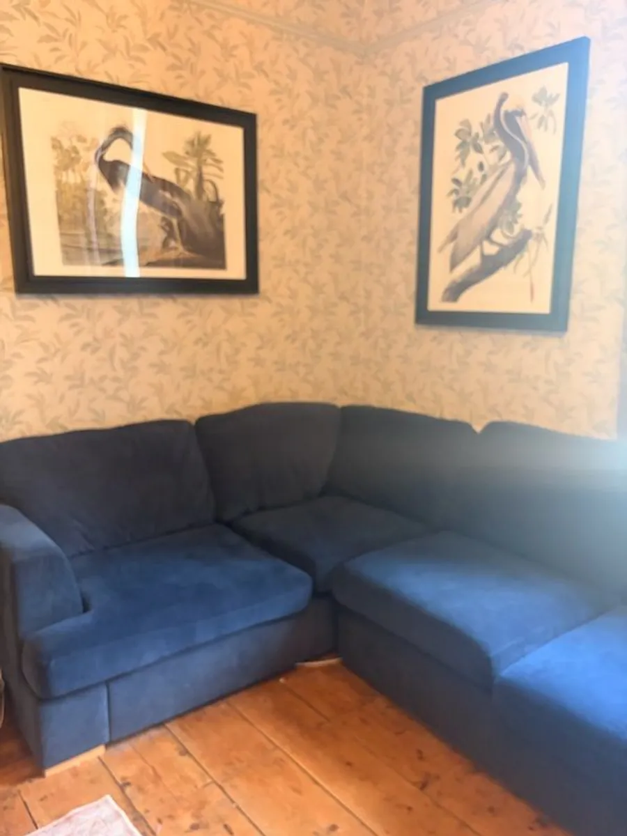 dark blue navy corner  sofa - Image 3