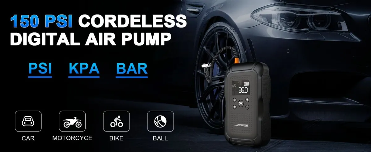 D04 Jump Starter with Air Compressor 6000A 150PSI - Image 3