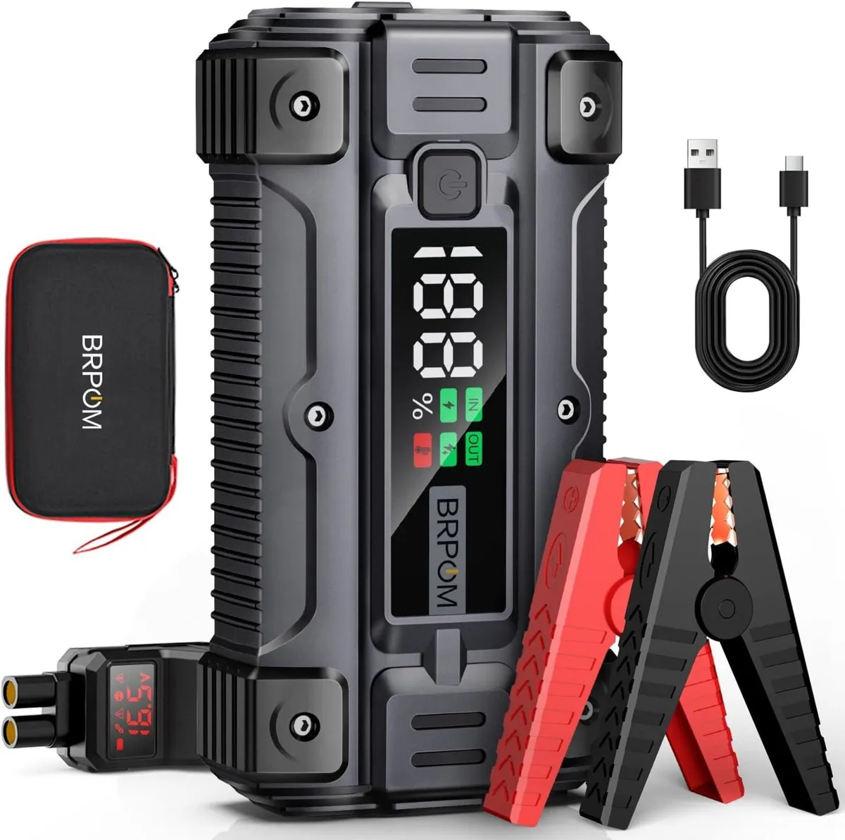 BM502 Car Battery Booster 26800mAh Jumpstarter - Image 1