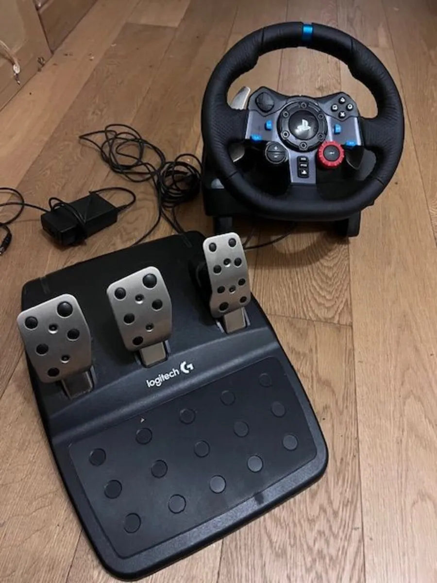 Playstation Logitech Steering Wheel and Pedals - Image 1