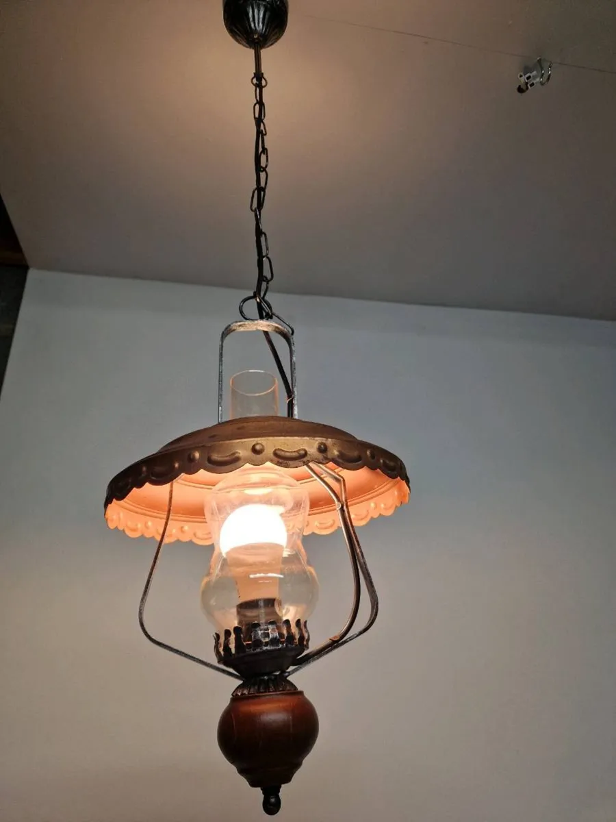 Copper French Vintage ceiling light - Image 1