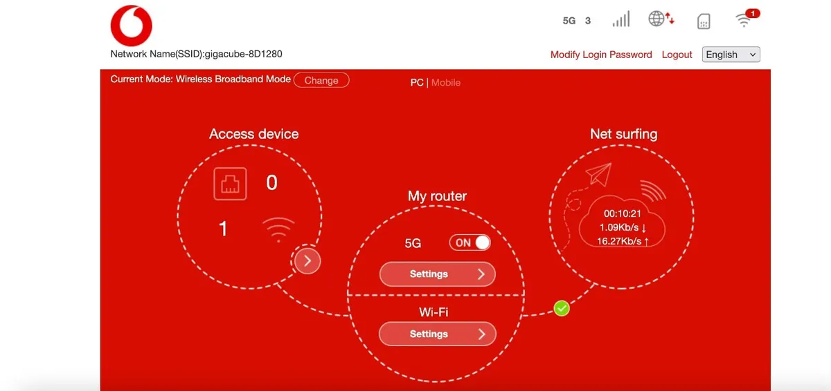 Vodafone GigaCube MC888 Ultra 5G Router – Unlocked - Image 4