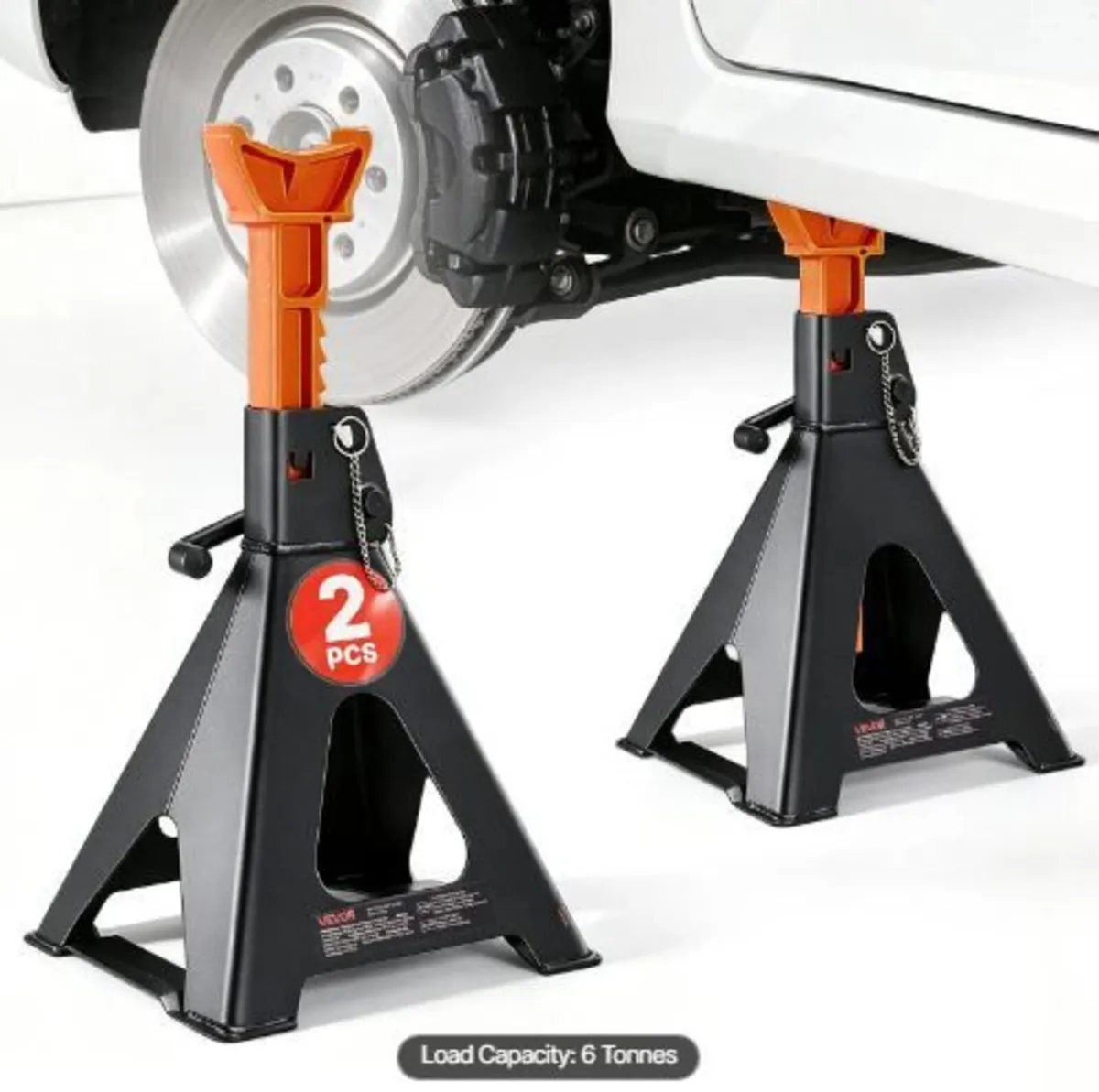 Jack Stands, 6 Ton (13,000 lbs) Capacity - Image 1
