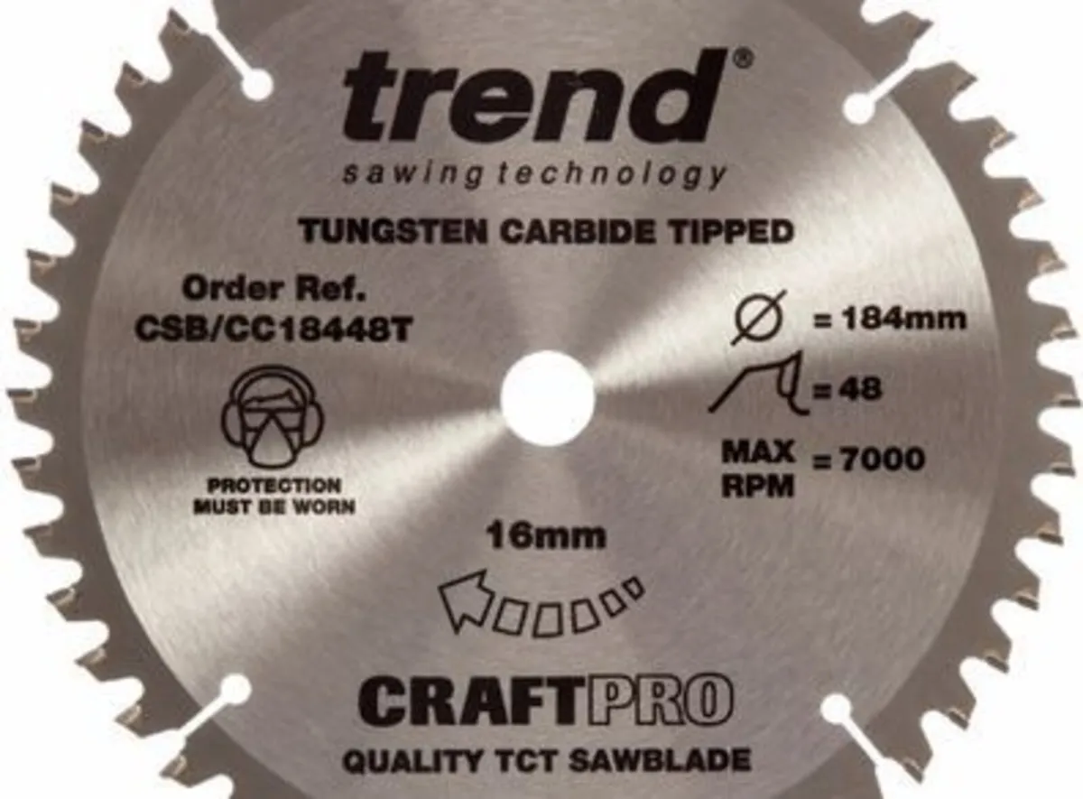 Trend CSB/CC18448 Saw Blade 184 x 16mm 48T