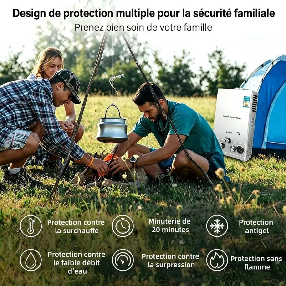 8L LPG Instant Gas Water Heater for Caravan Shower - Image 4