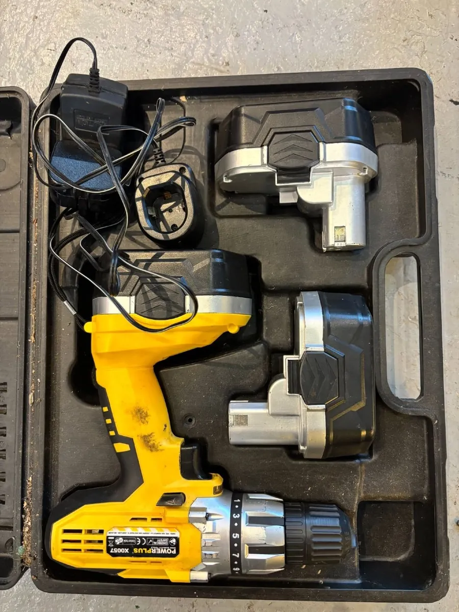 POWERPLUS 18V CORDLESS DRILL SET - FOR SALE - Image 4
