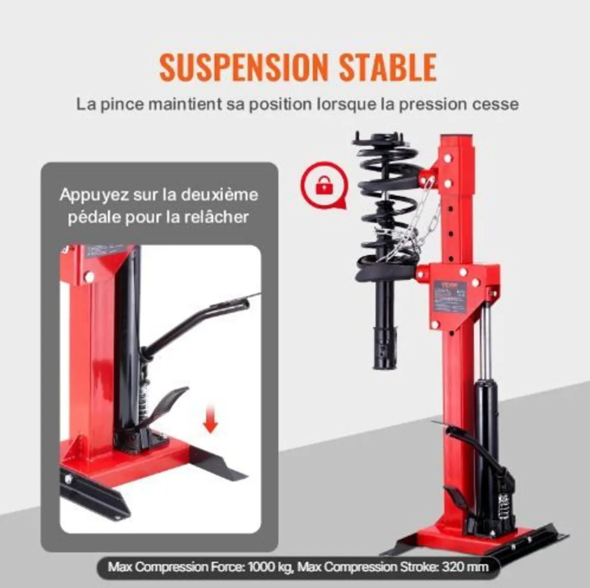Strut Spring Compressor, 4.5 Ton/4499.6 kg - Image 3