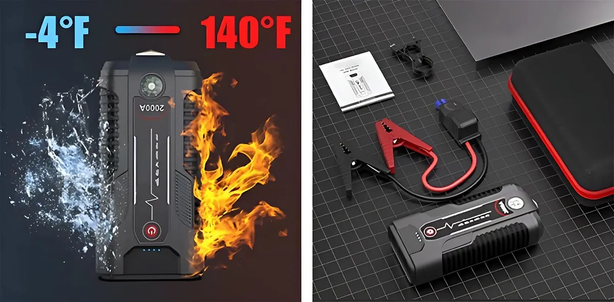 Dl100 Jump Starter, 2000A 18000mAh Battery Starter - Image 3