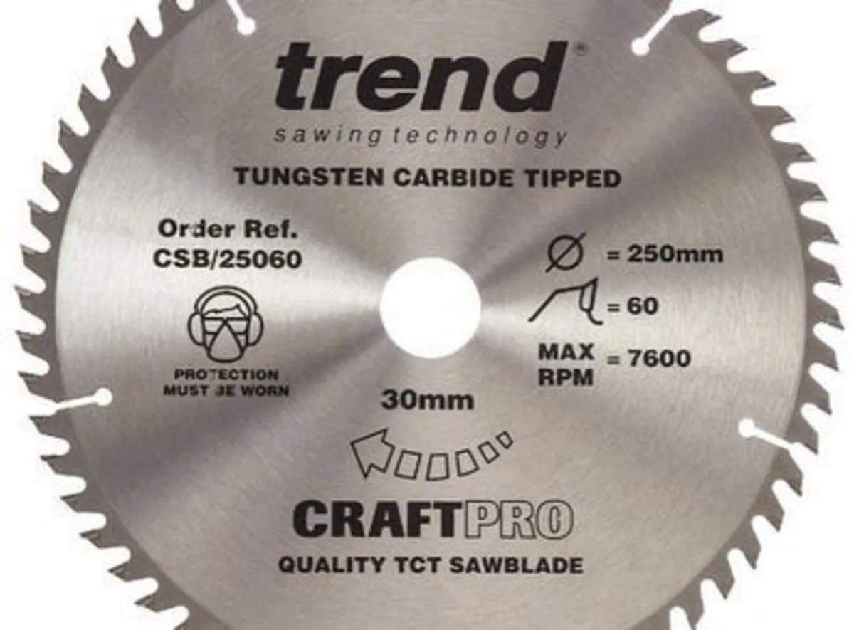 Trend CSB/25060 CraftPro Saw Blade 250 x 30mm 60T