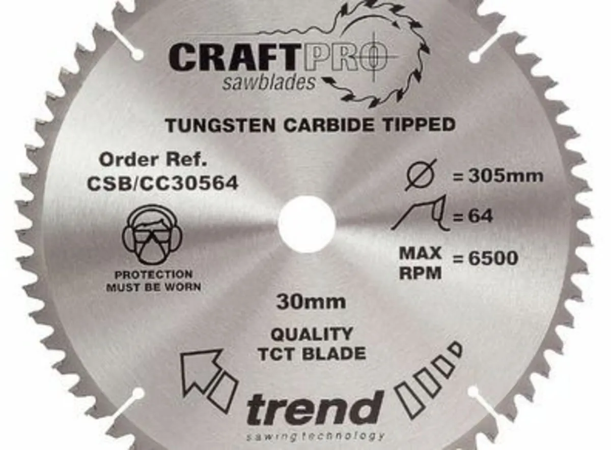 Trend CSB/CC30564 CraftPro Saw Blade305 x 30mm 64T