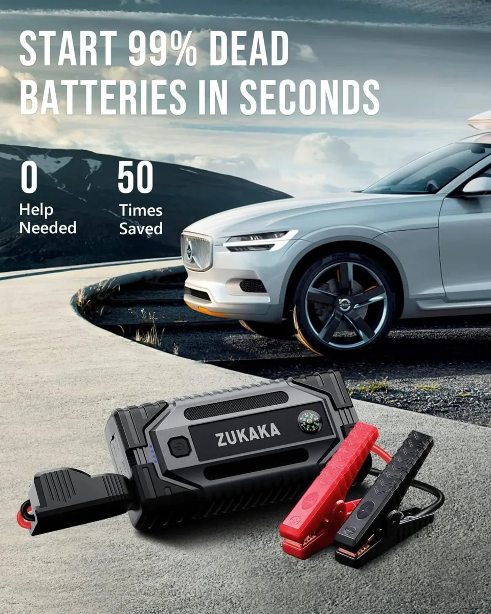 Car Jump Starter 3500A Peak 26800mAh 12V - Image 2