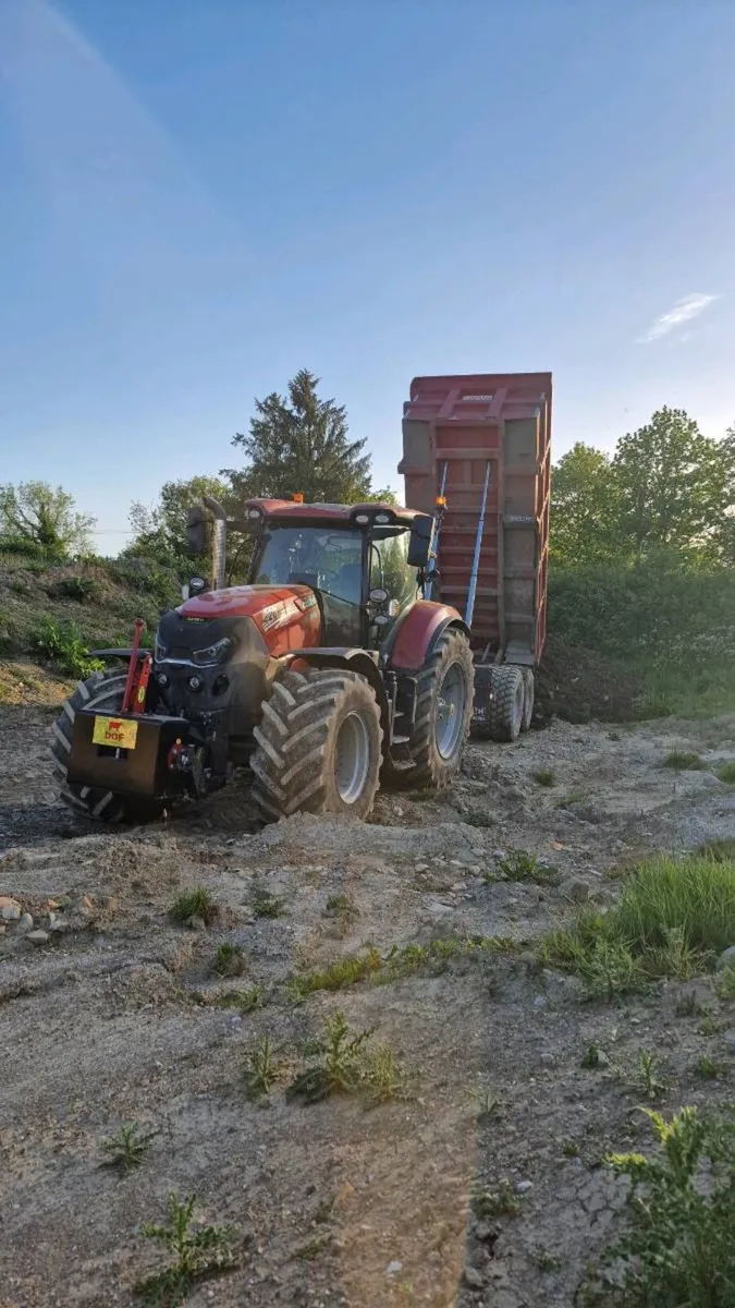 Tractor & 20 Ton Dump Trailer for hire - Image 2