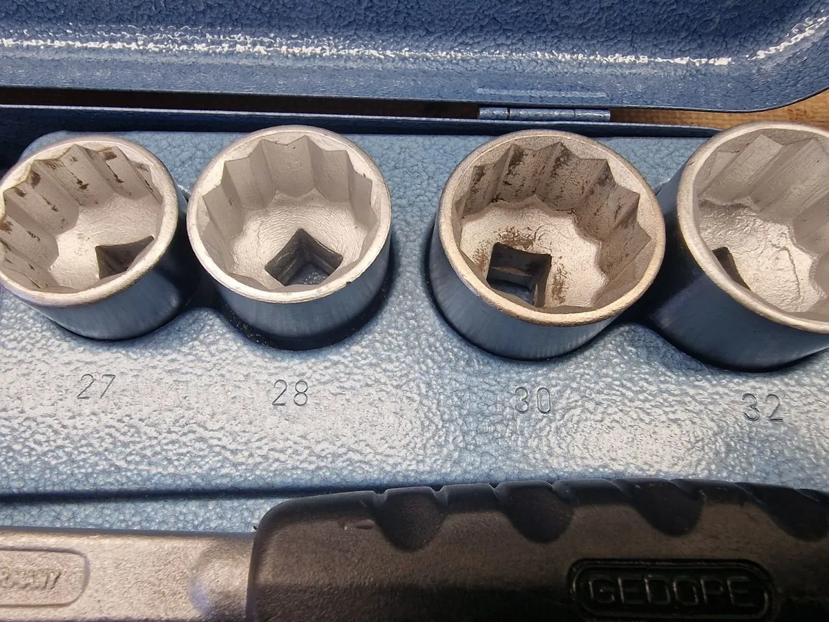 Gedore D19 Socket set complete 1/2 inch German mad - Image 2