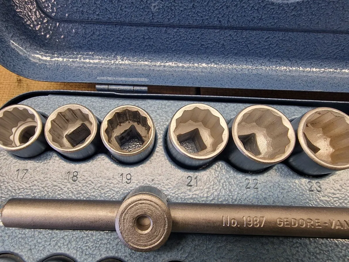 Gedore D19 Socket set complete 1/2 inch German mad - Image 3