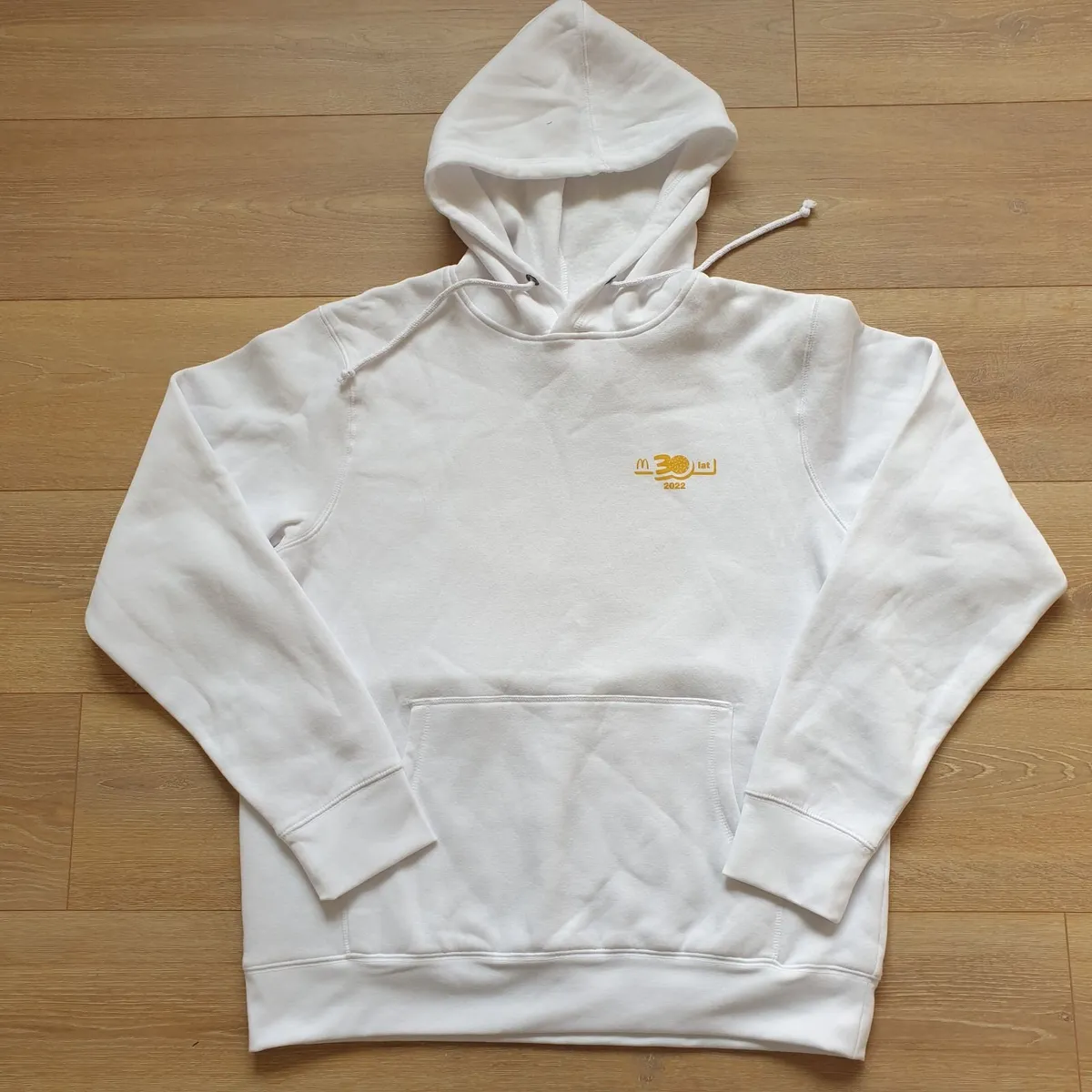 McDonald's 30th anniversary mens white hoodie - Image 1