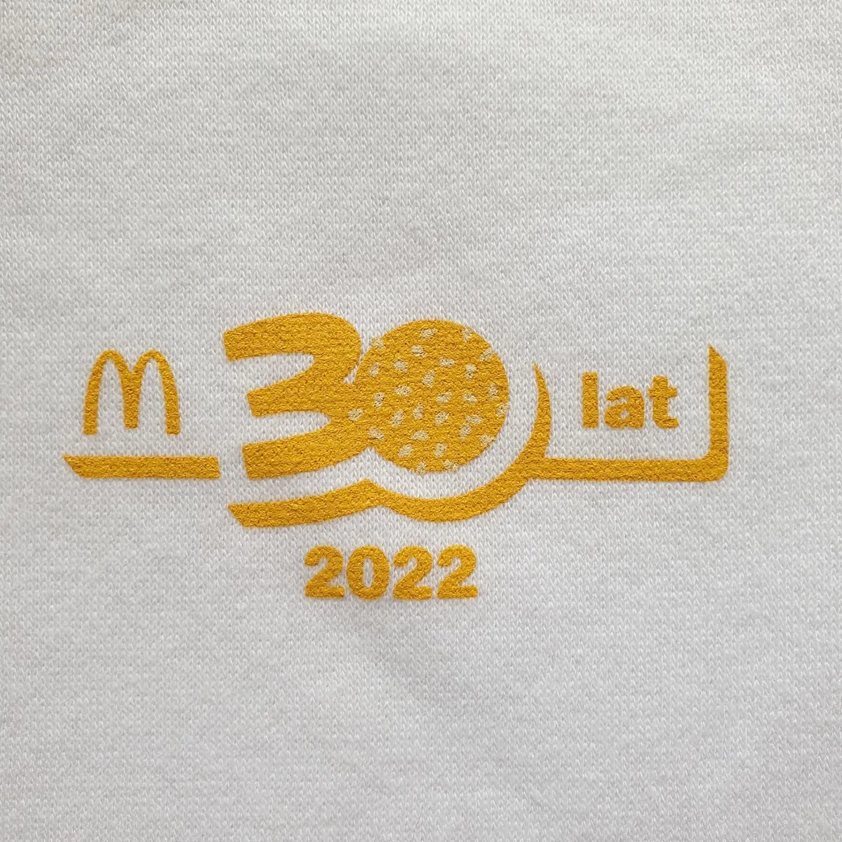 McDonald's 30th anniversary mens white hoodie - Image 2