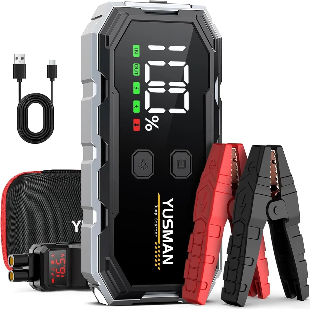 F02 Car Jump Starter, 4000A 12V Booster - Image 1