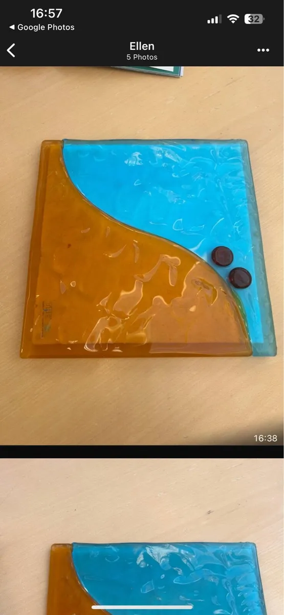 Original Italian Decorative Murano glass panels - Image 4