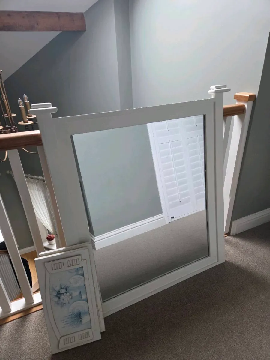 Oak mirror