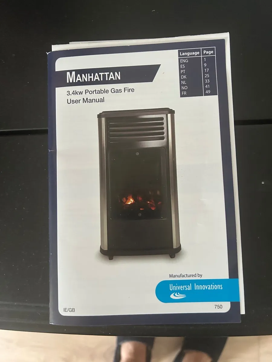 Gas fire portable manhattan make - Image 3