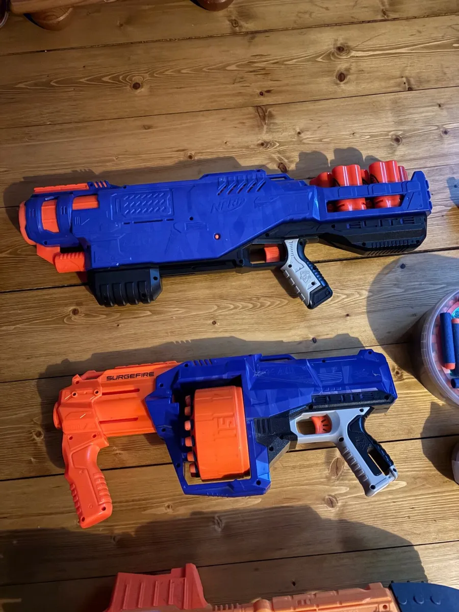 13 Nerf Guns, Cross Bow and Bullets - Image 2
