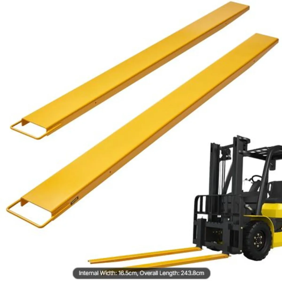 Pallet Fork Extensions,96" Length 6.5" Width,Heavy - Image 1