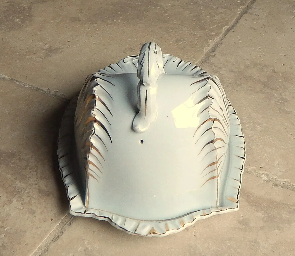 Vintage Large Porcelain Cheese Dome - Image 3