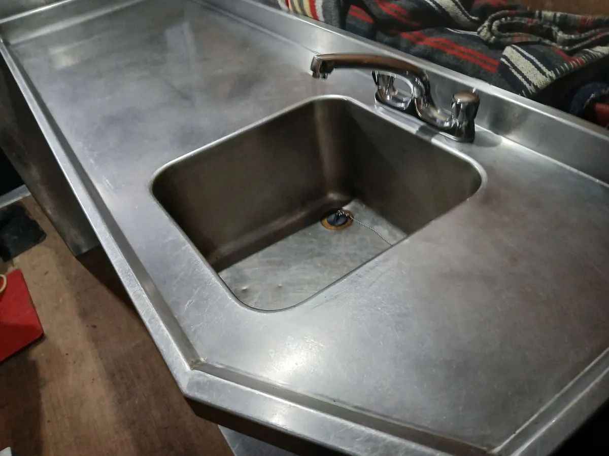 Staneless steel cabbinet sink unit complete - Image 1