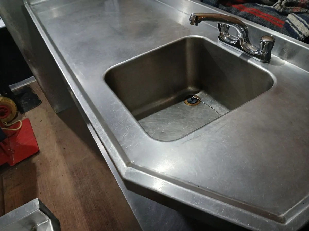 Staneless steel cabbinet sink unit complete - Image 1