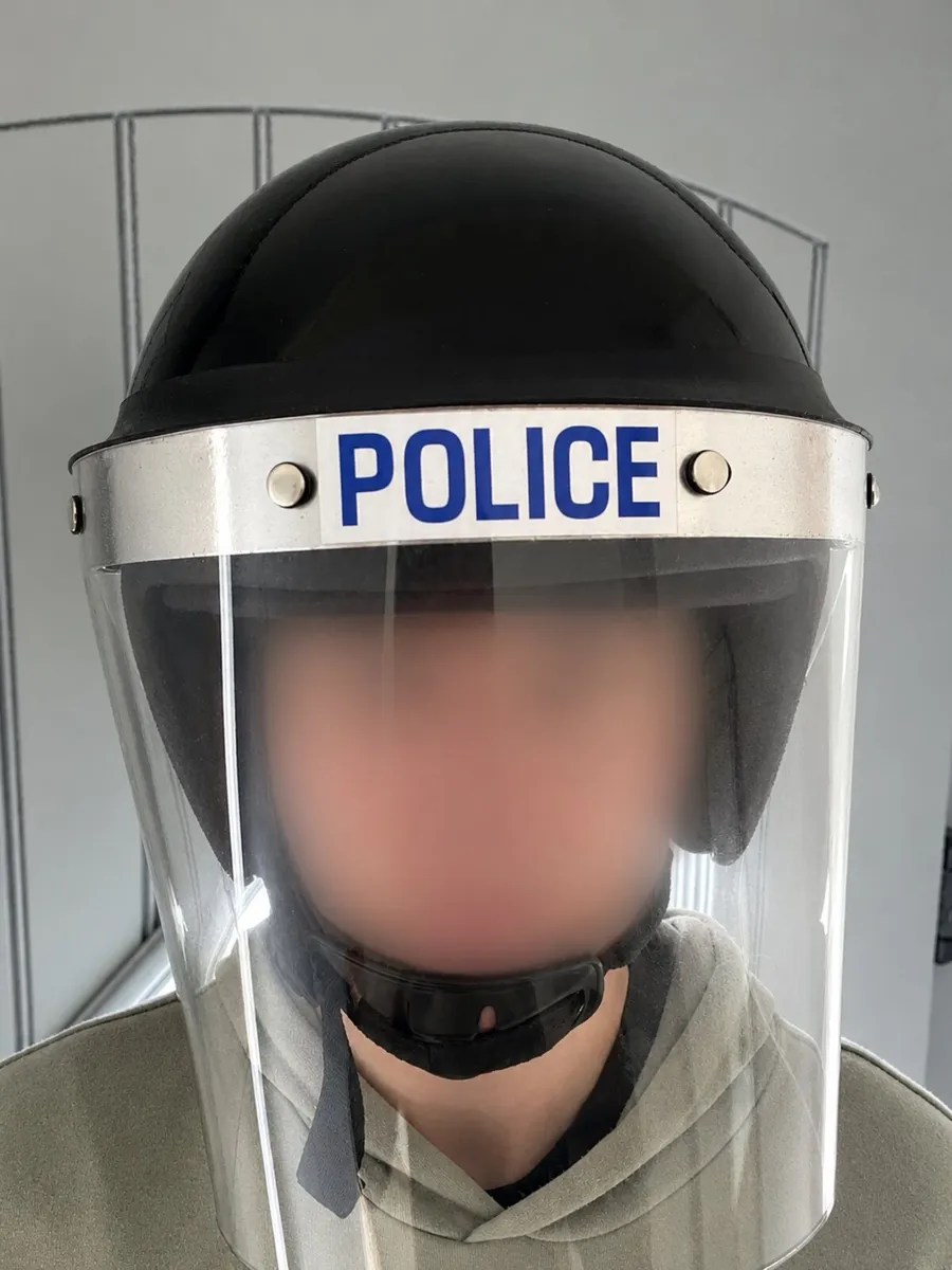 Uk Riot Helmet / Public Order with cover - Image 1