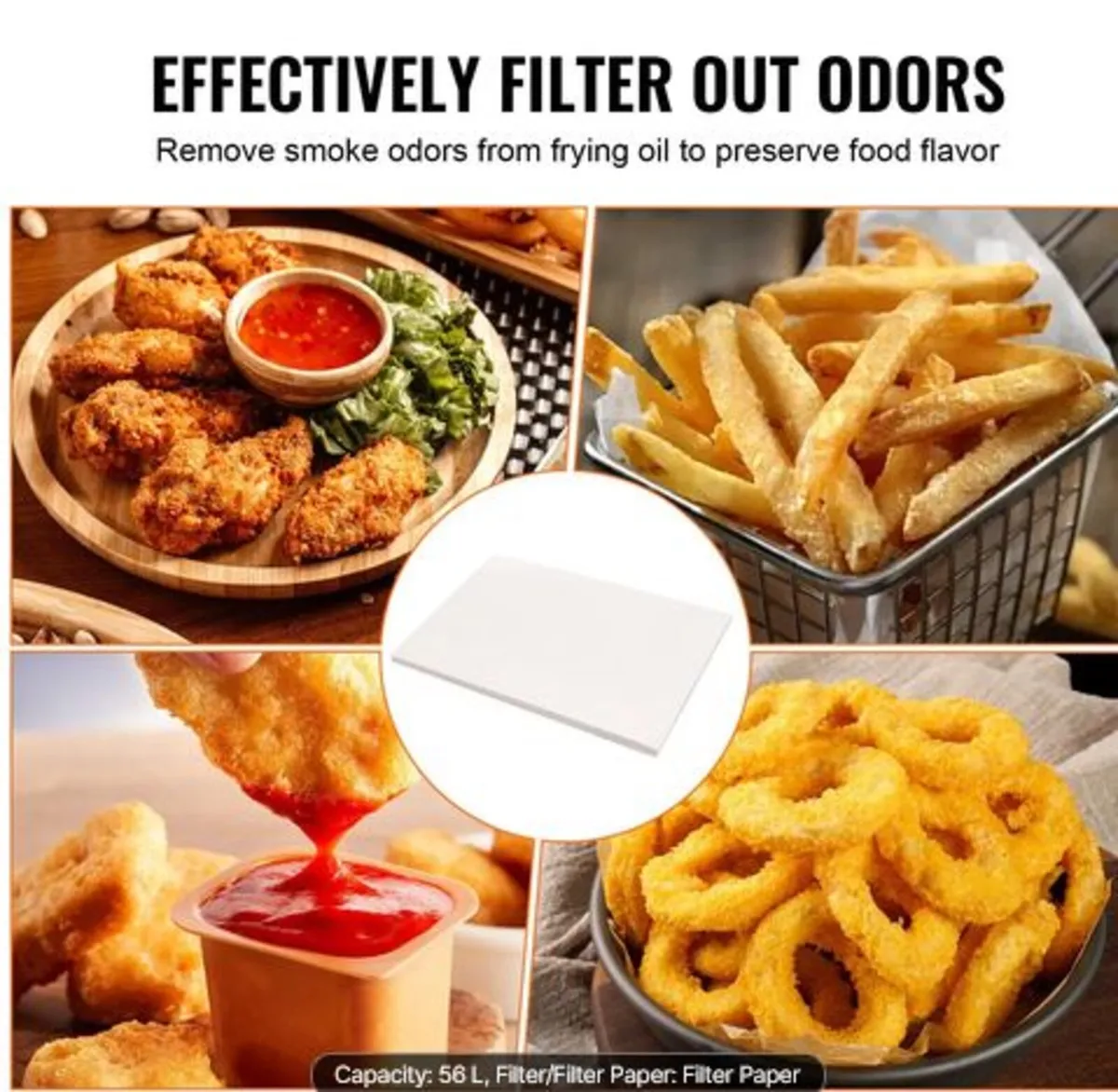 Fryer Filter Paper, 100 Sheets, 25.7" x 16.9", - Image 4