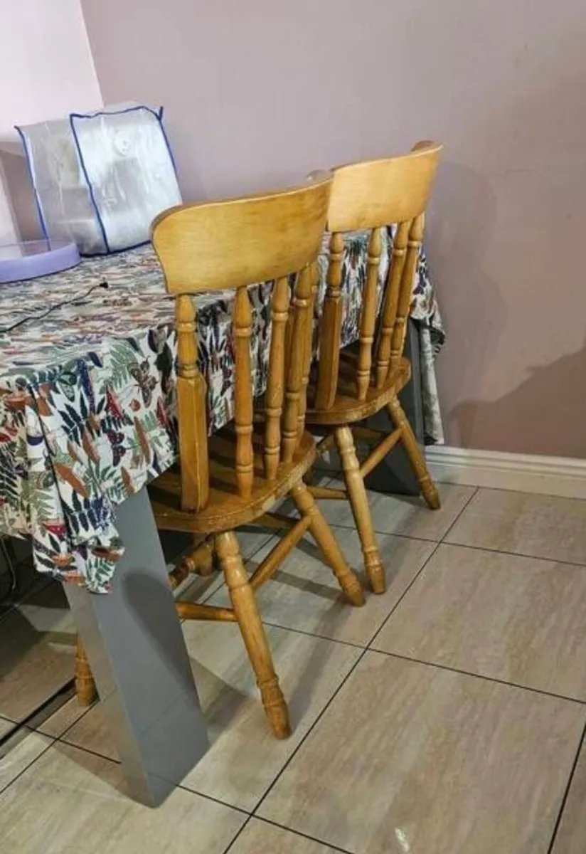 4 Wooden chairs - Image 2