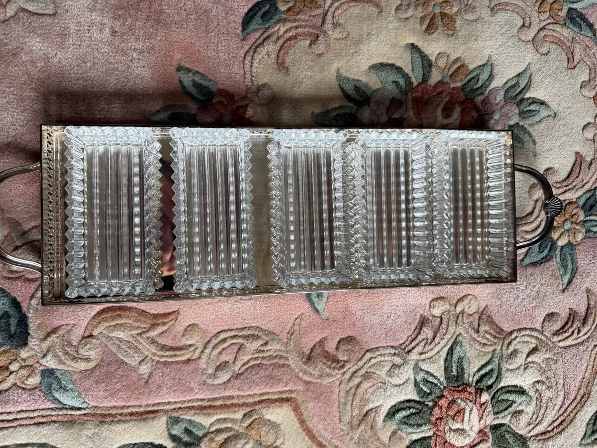 Vintage Silver plate hors d’oeuvres set - Image 1