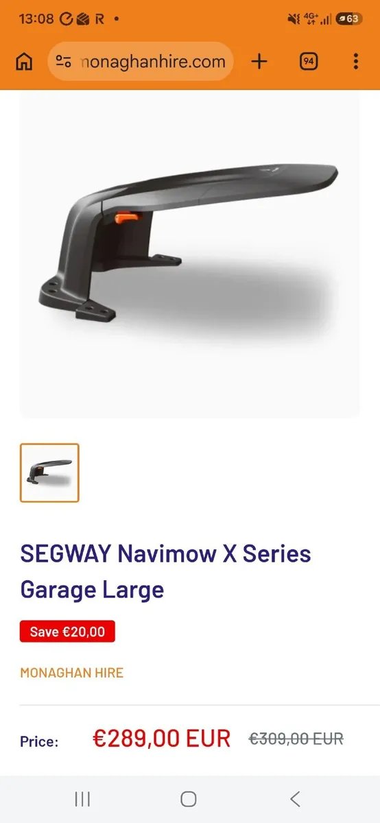 Garage l for segway navimow x3 series - Image 1