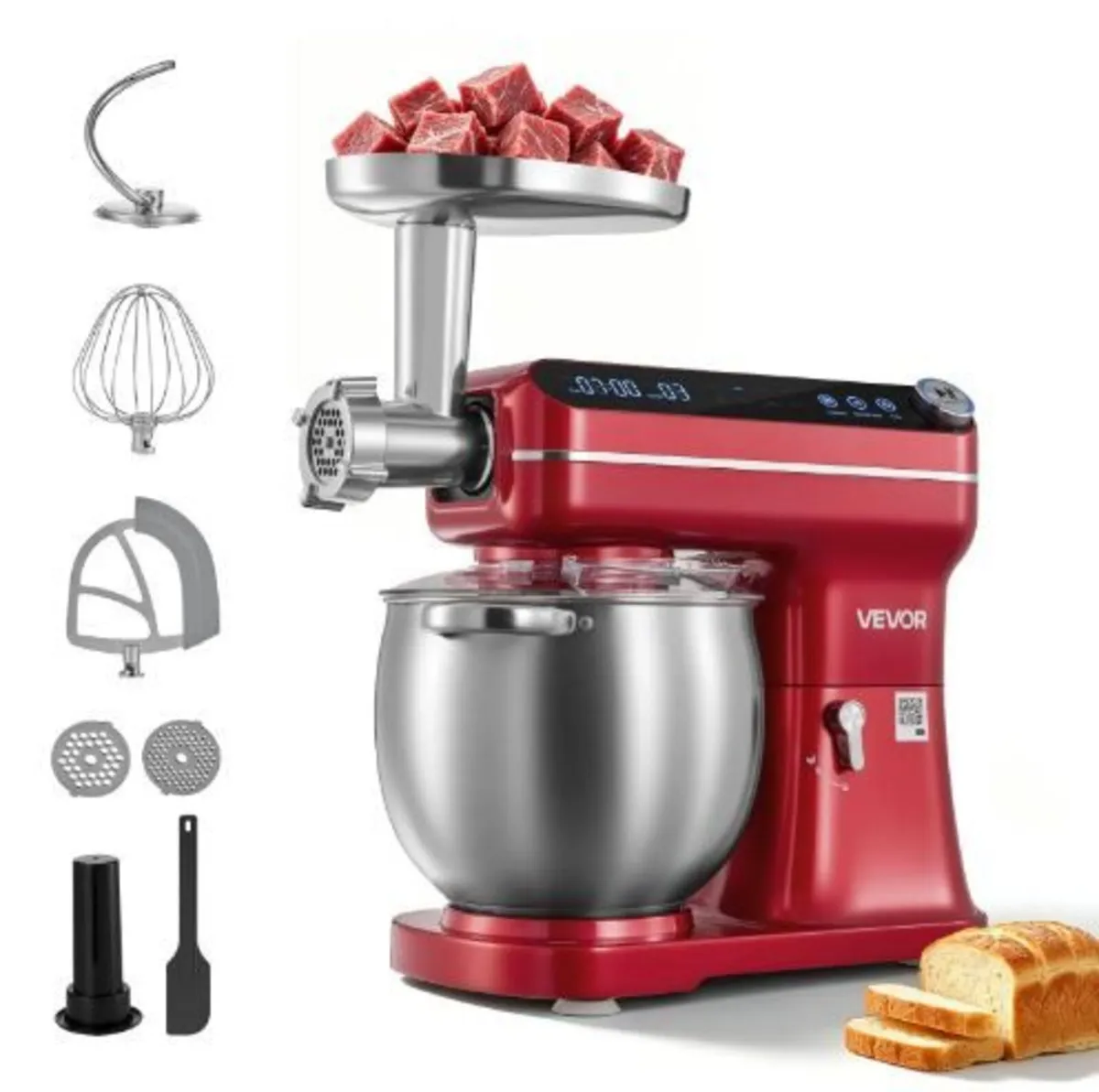7L 2-in-1 Tilt Head Stand Mixer 1000W - Image 4