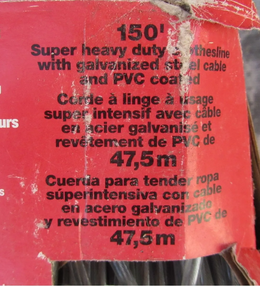 Strata Super Heavy Duty Clothesline Kit – New - Image 3