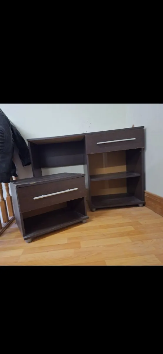 Desk and drawers
