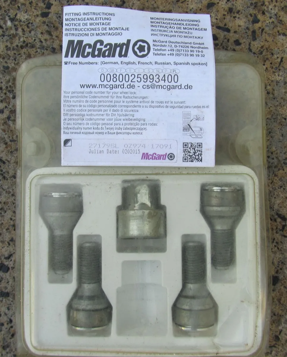 McGard Keyed locking studs