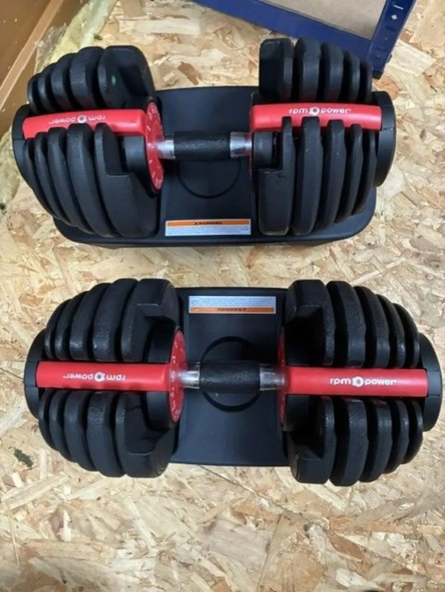 adjustable weights and bench - Image 1