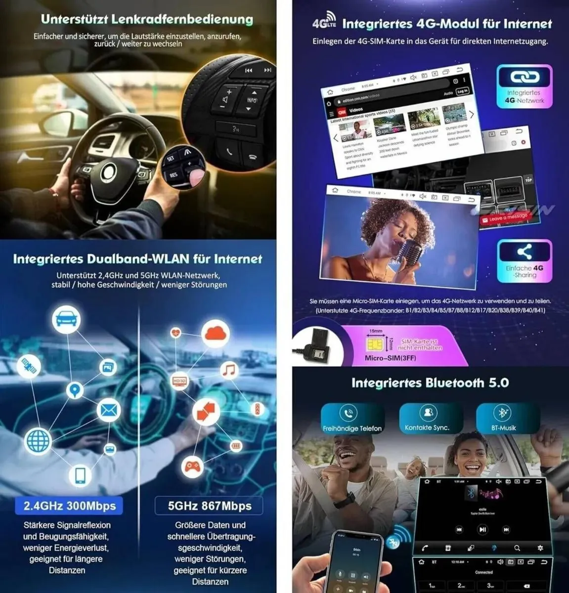 Android Car Stereo 7 Inch Touchscreen Radio - Image 4
