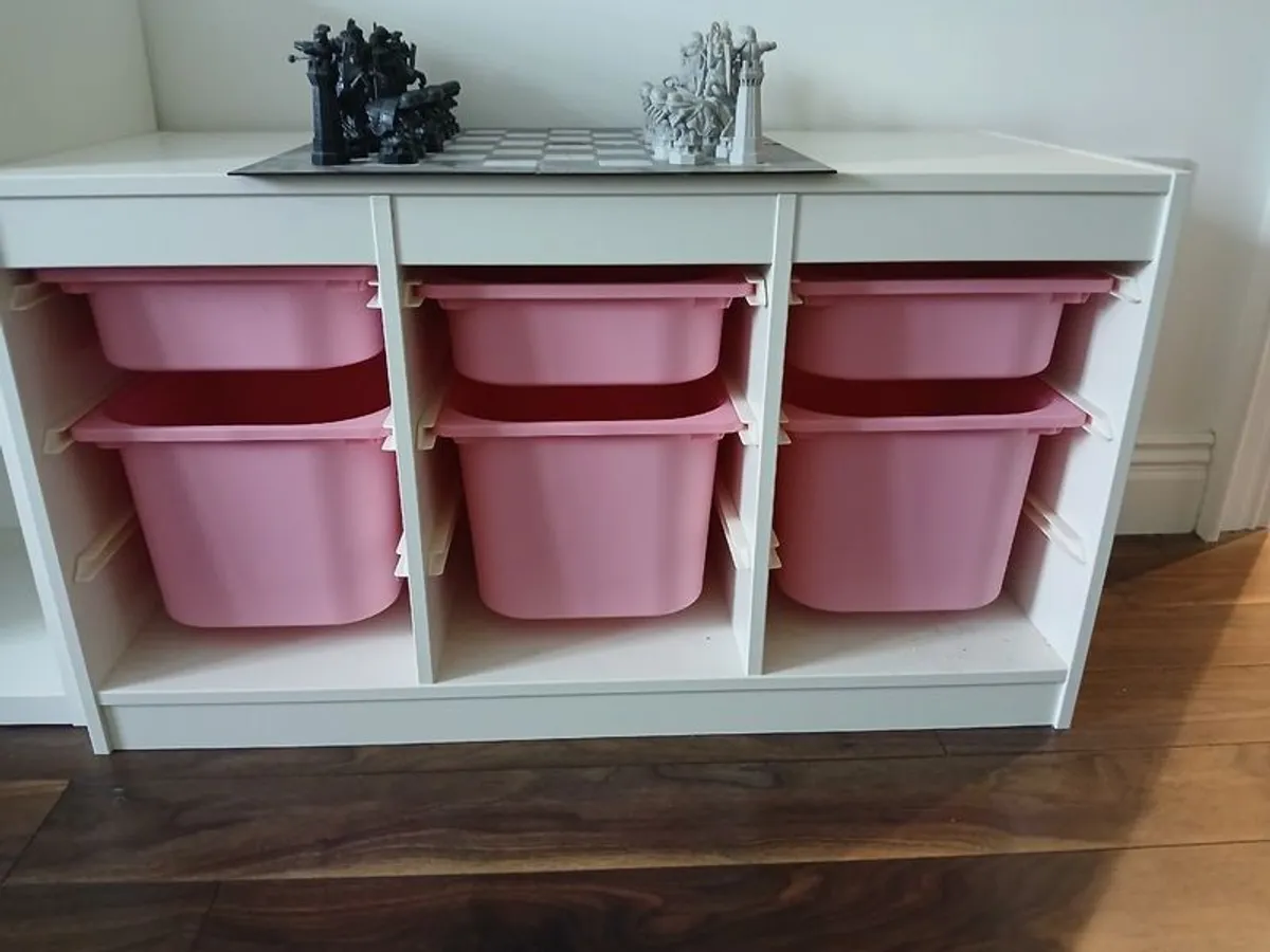 IKEA Trofast drawer & shelving units x2 with plastic storage boxes - Image 2