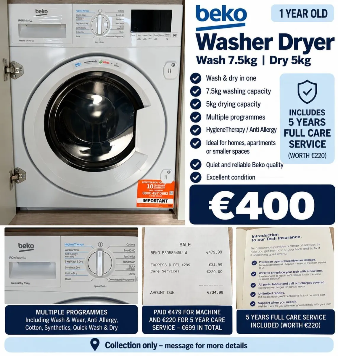 Washing Machine and Dryer