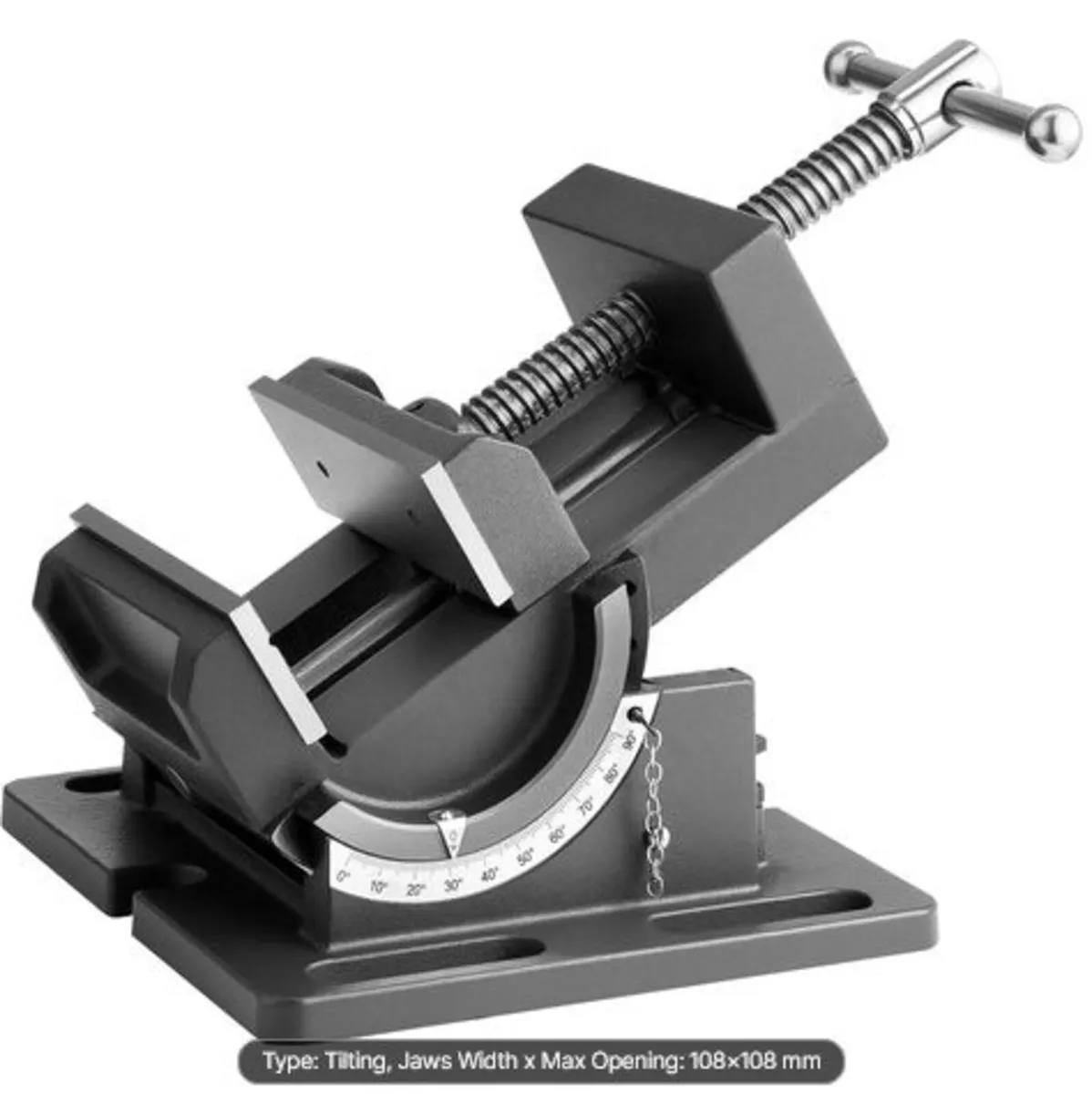 Tilting Vise, 4.25 Inch Jaw Width, Portable Drill - Image 1