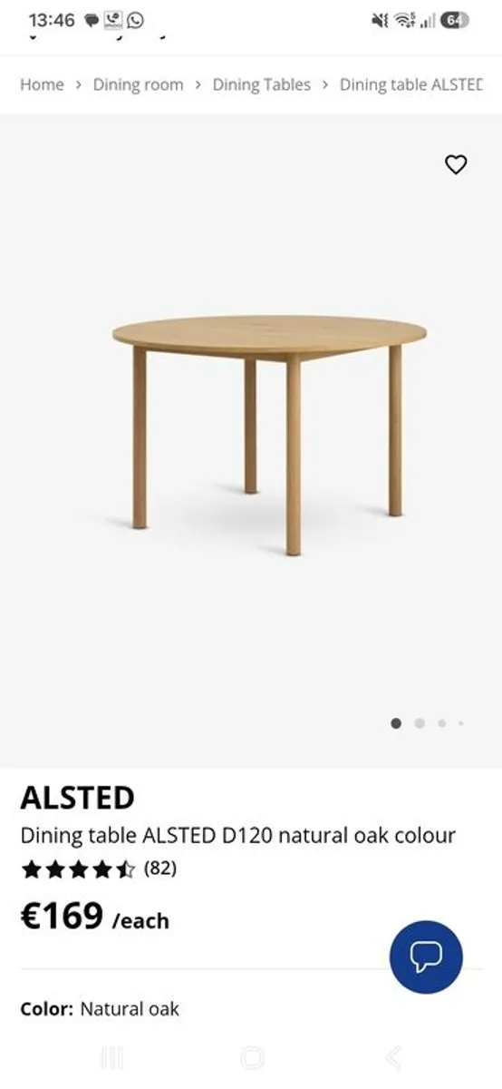Round Dining Table 120cm diameter. - Image 3