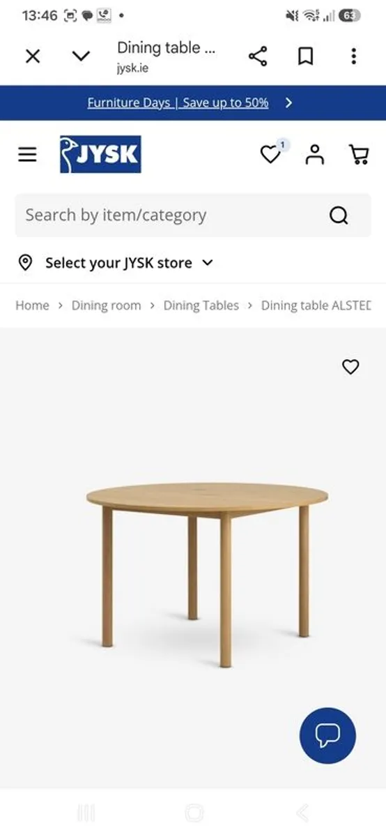 Round Dining Table 120cm diameter. - Image 4