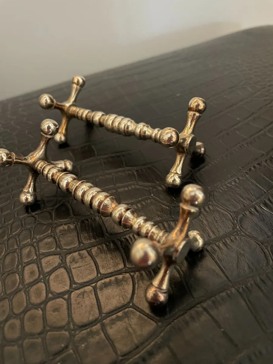Vintage silver-plated knife rests - Image 1