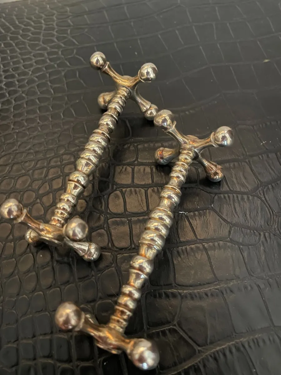 Vintage silver-plated knife rests - Image 3